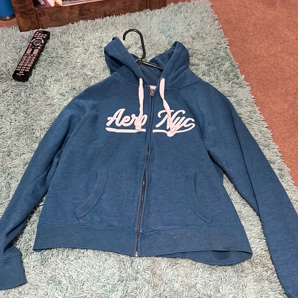 Blue, Aeropostal zip up jacket